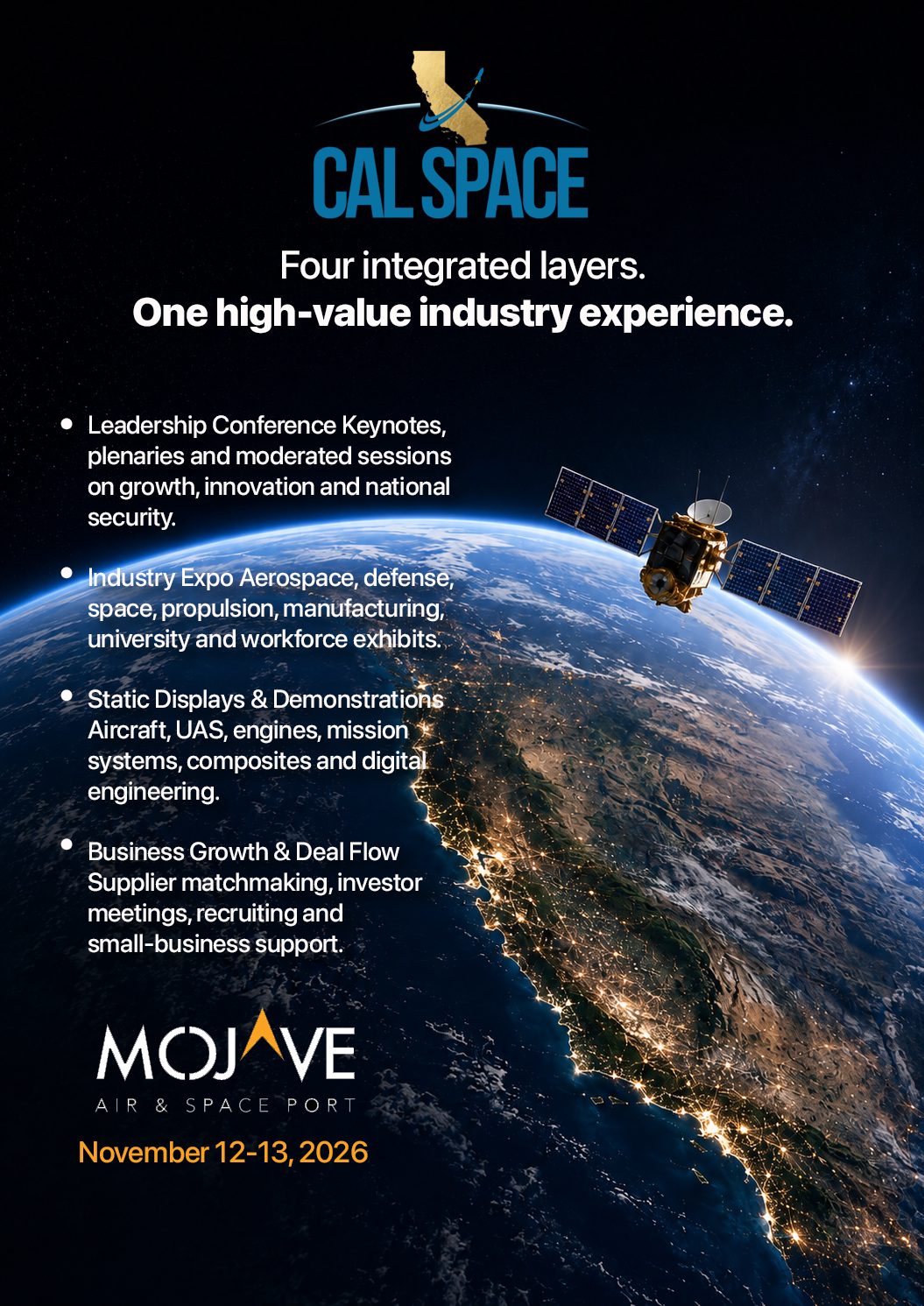 CAL-SPACE mission alignment infographic
